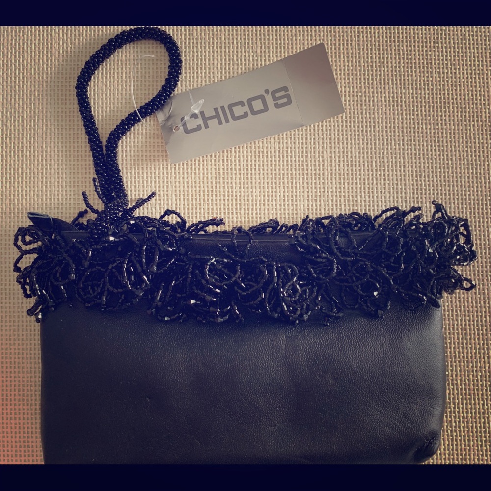 Black Chico’s Wristlet with Sequin